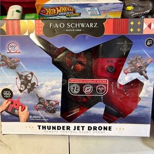 Nwt FAO Schwarz Thunder Jet Drone - Red and Black